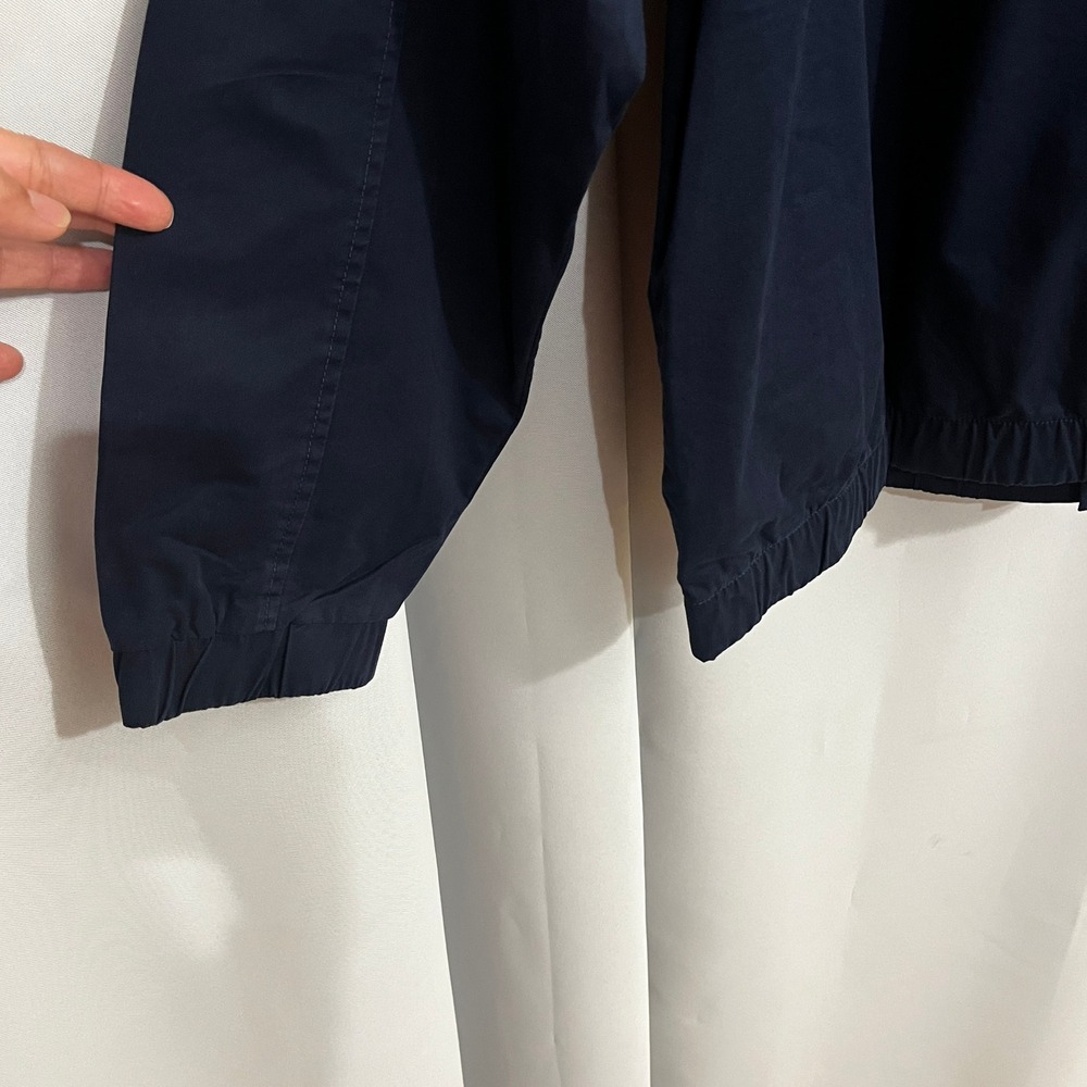Free Assembly Coach Jacket Men 3XL Navy Blue Cotton Stretch Coastal Preppy - Picture 11 of 15